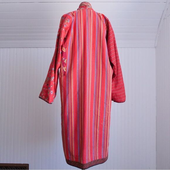Stunning vintage Turkmen Chodor tribe handmade robe/jacket/duster - Picture 12 of 12